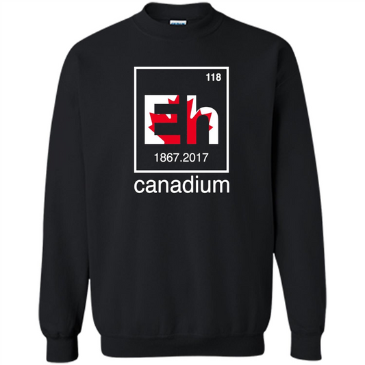 Funny Canadian T-shirt Canada Element Eh - 150 years T-Shirt Black