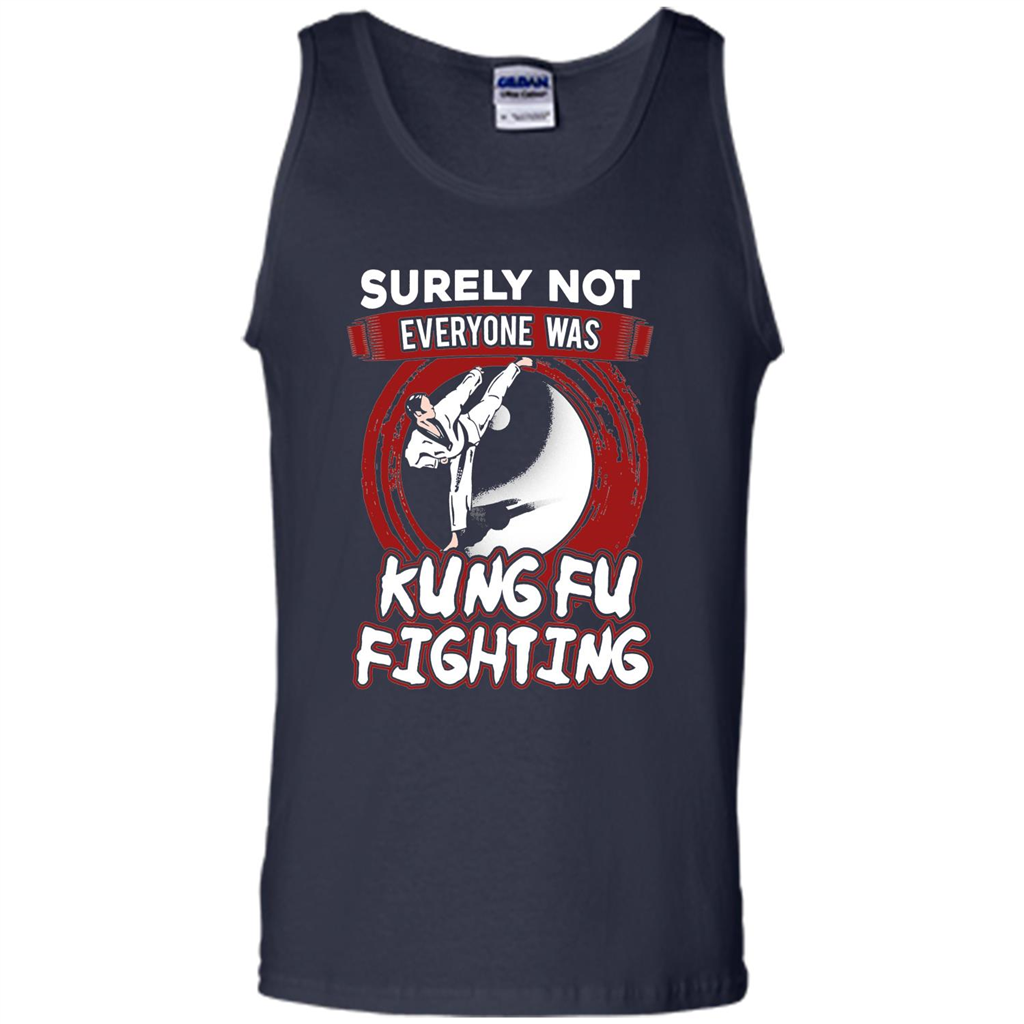 Surely Not Everyone Was Kung Fu Fighting T-shirt Navy