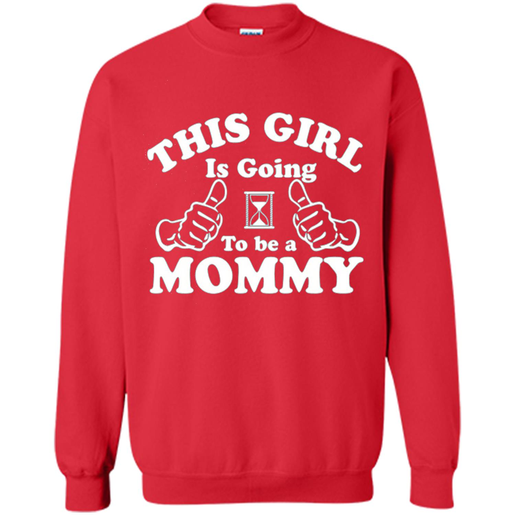 Mommy T-shirt This Girl Is Going to Be A Mommy Red