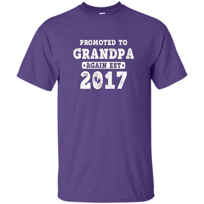 Men's Promoted to Grandpa Again Est. 2017 T-shirt
