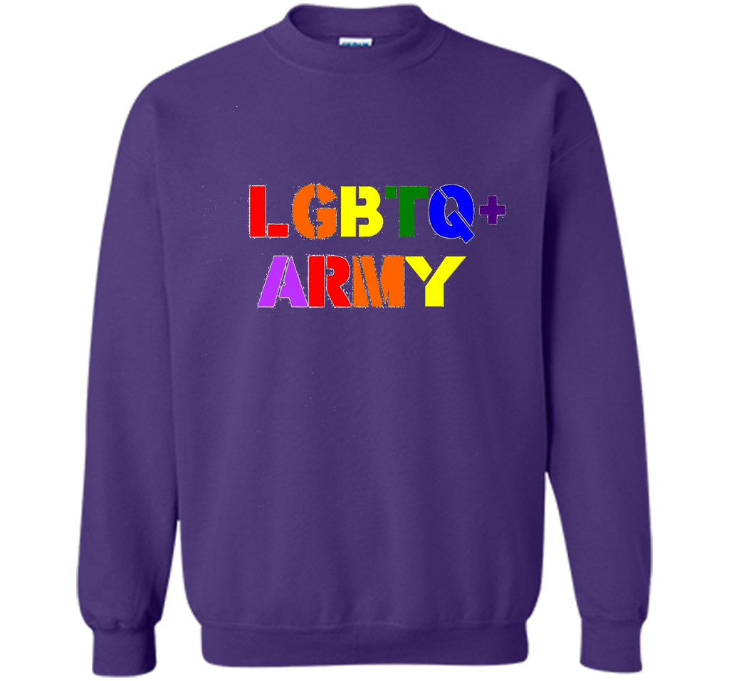 LGBTQ+ Army T-Shirt cool shirt Purple