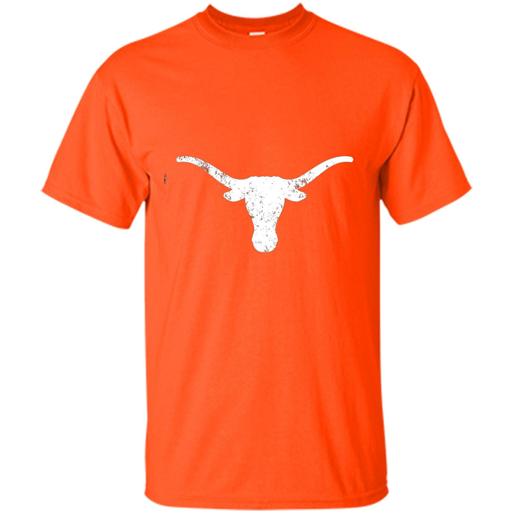 Texas Longhorn Distressed T-Shirt Texas Cowboy State T-shirt Orange