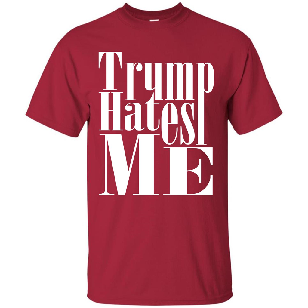 President America Hates Me T-shirt Cardinal