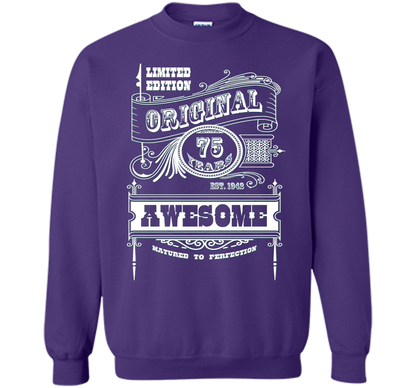 Best 75th Birthday Made in 1942 Awesome T-Shirt Gift Idea shirt Purple