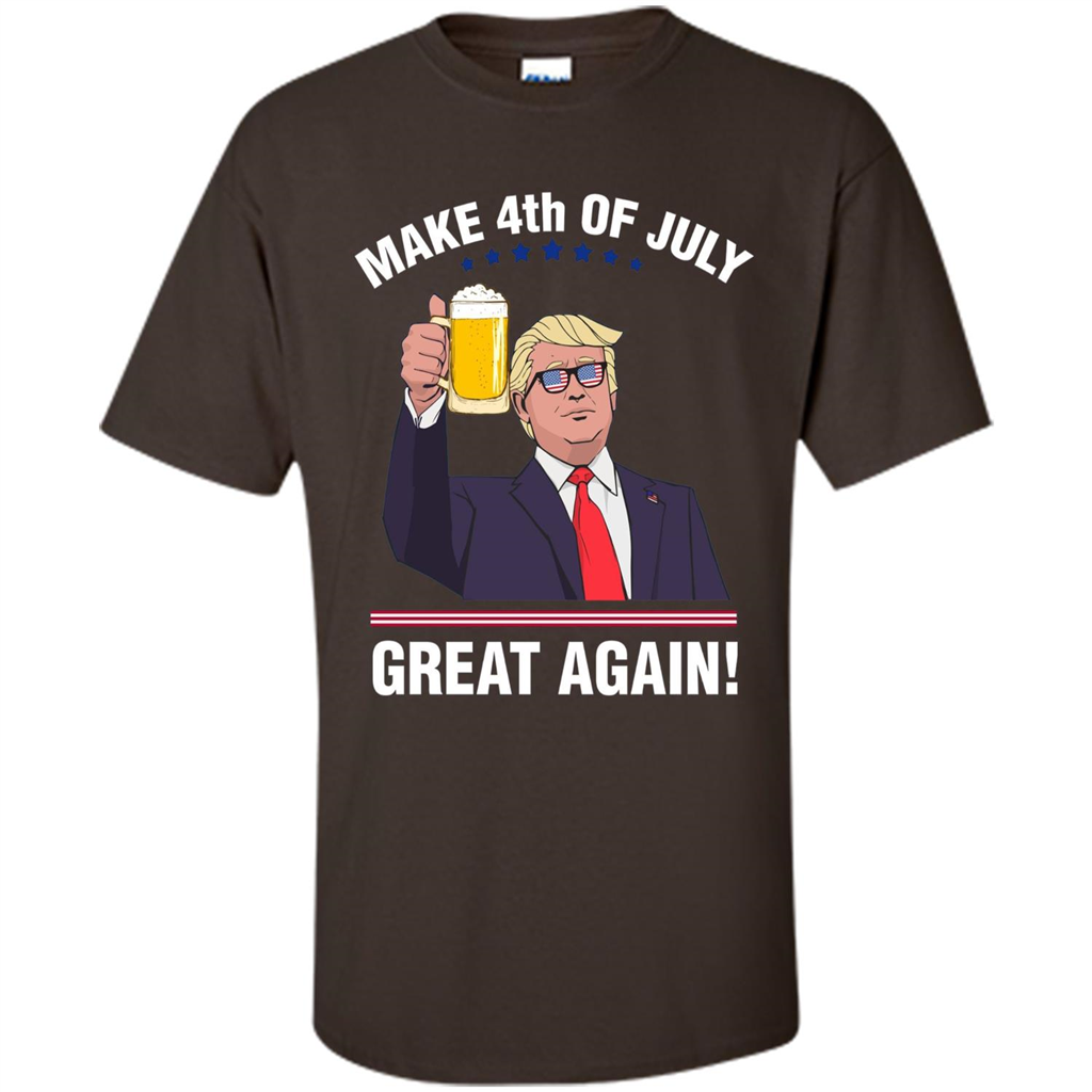 American T-shirt Make 4th Of July Great Again Dark Chocolate