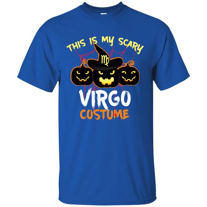 Halloween T-shirt This Is My Scary Virgo Costume T-shirt Royal