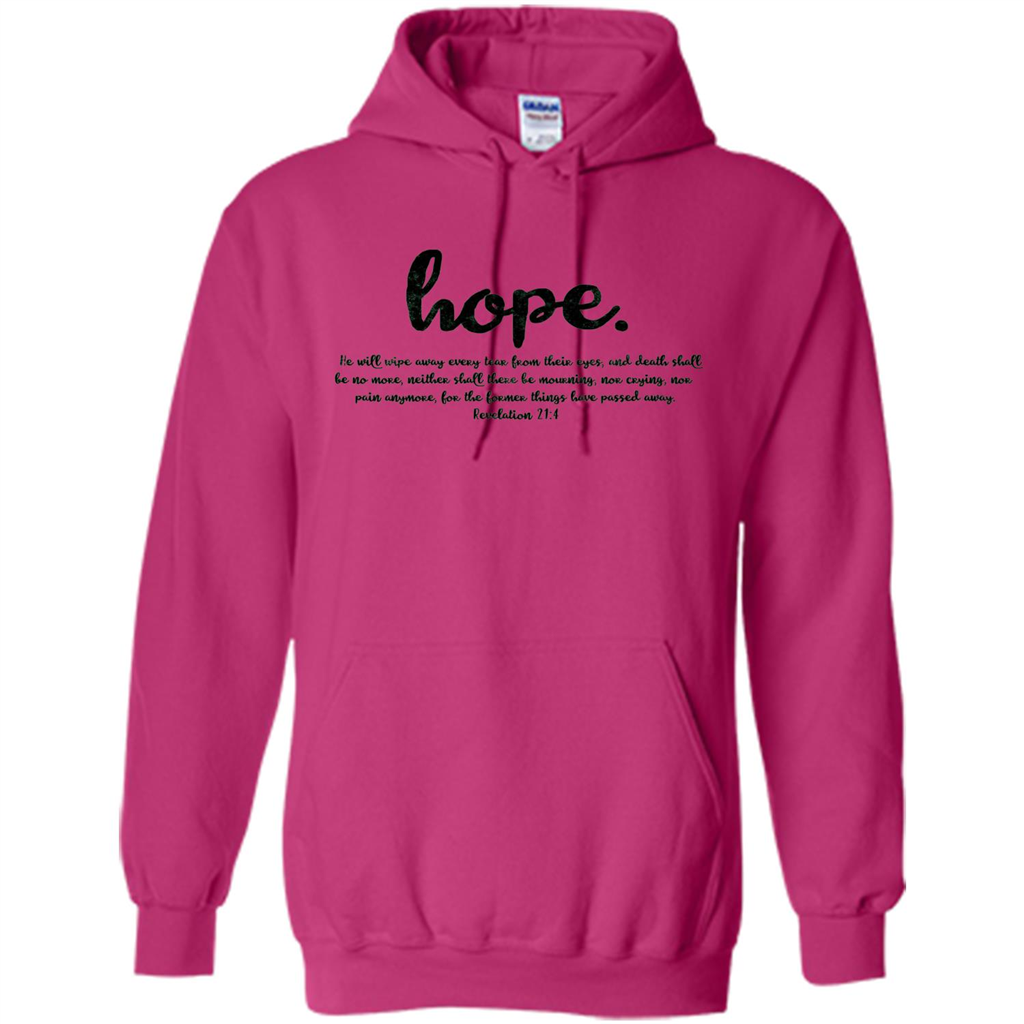 Hope Inspiration Tshirt With Bible Quote Heliconia