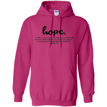Hope Inspiration Tshirt With Bible Quote Heliconia