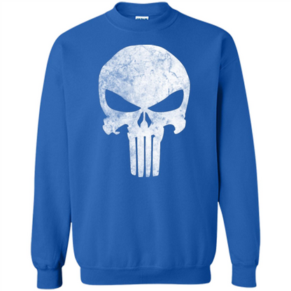 Punisher Skull Grunge T-shirt Royal