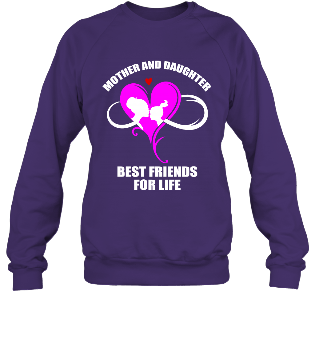 Mother And Daughter Best Friends For Life Shirt Sweatshirt Purple