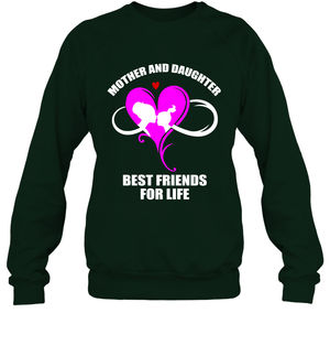 Mother And Daughter Best Friends For Life ShirtUnisex Fleece Pullover Sweatshirt