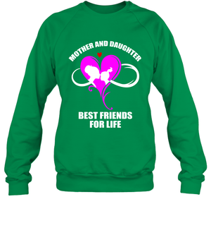 Mother And Daughter Best Friends For Life ShirtUnisex Fleece Pullover Sweatshirt