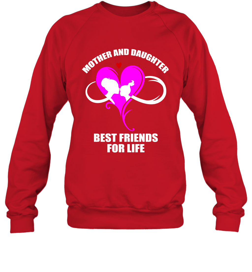 Mother And Daughter Best Friends For Life Shirt Sweatshirt Red