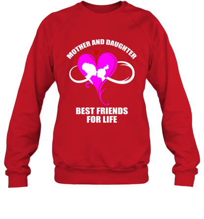 Mother And Daughter Best Friends For Life Shirt Sweatshirt Red