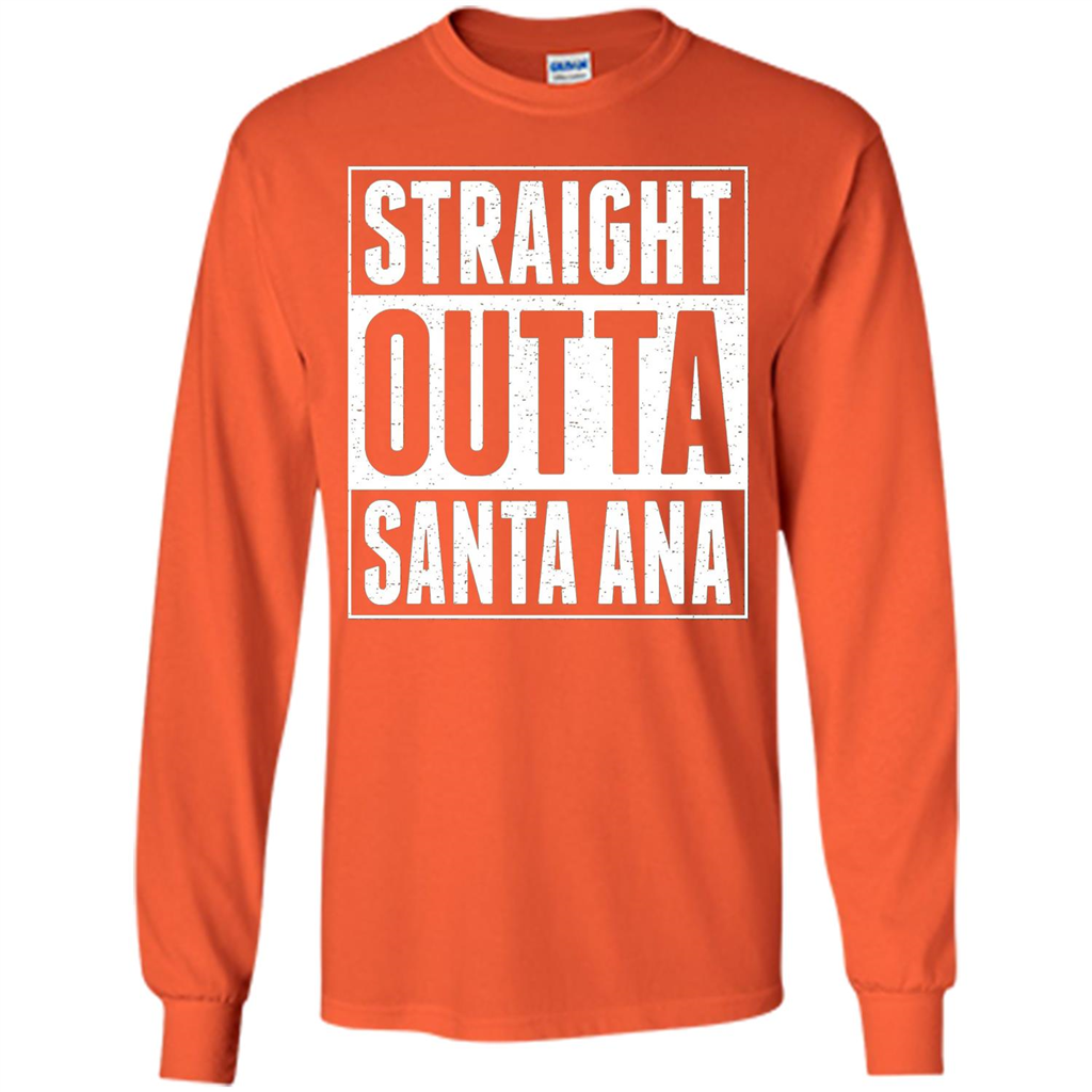 Straight Outta Santa Ana T-shirt Orange