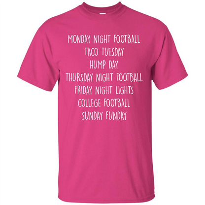 Football T-shirt Monday Night Football Taco Tuesday Heliconia