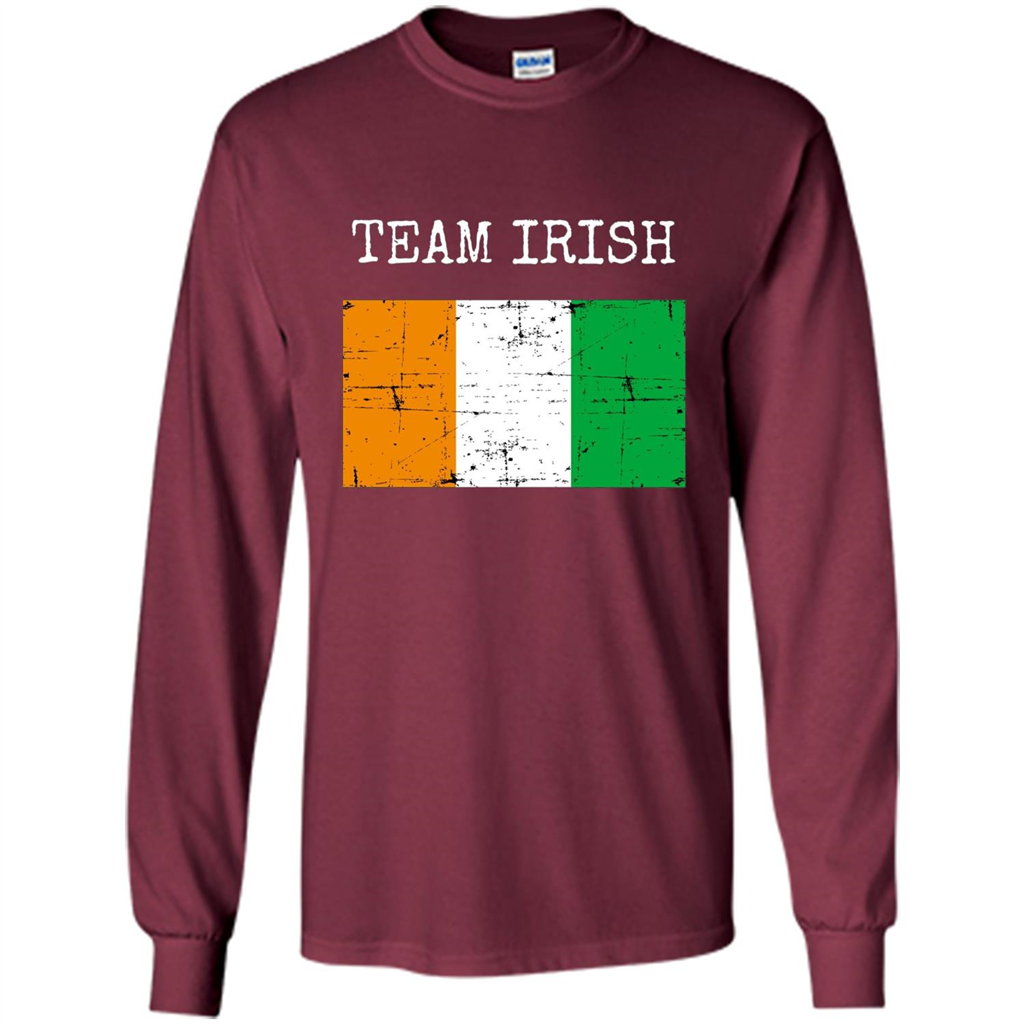 Irish Clothing Irish Flag Shirt Fighting Team T-shirt Maroon
