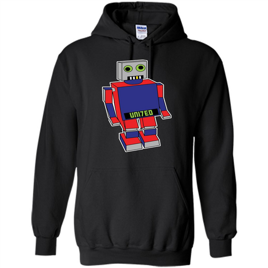 Robot T-shirt Gift for Kids Black