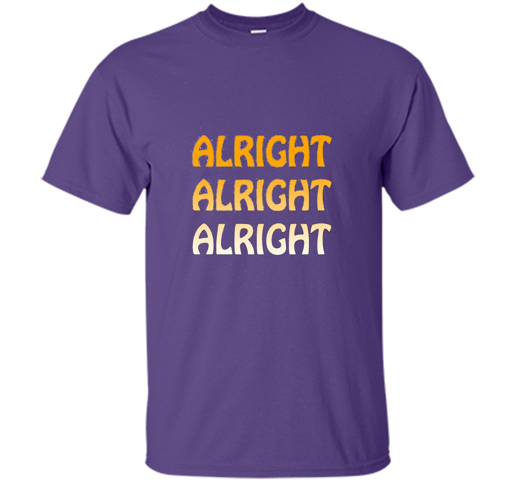 Alright Alright Alright T-shirt Purple