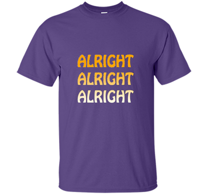 Alright Alright Alright T-shirt Purple