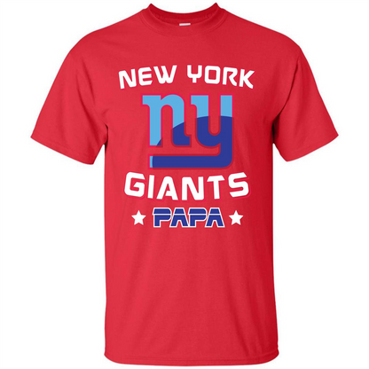 Football T-shirt New York Ny Giants Papa Red