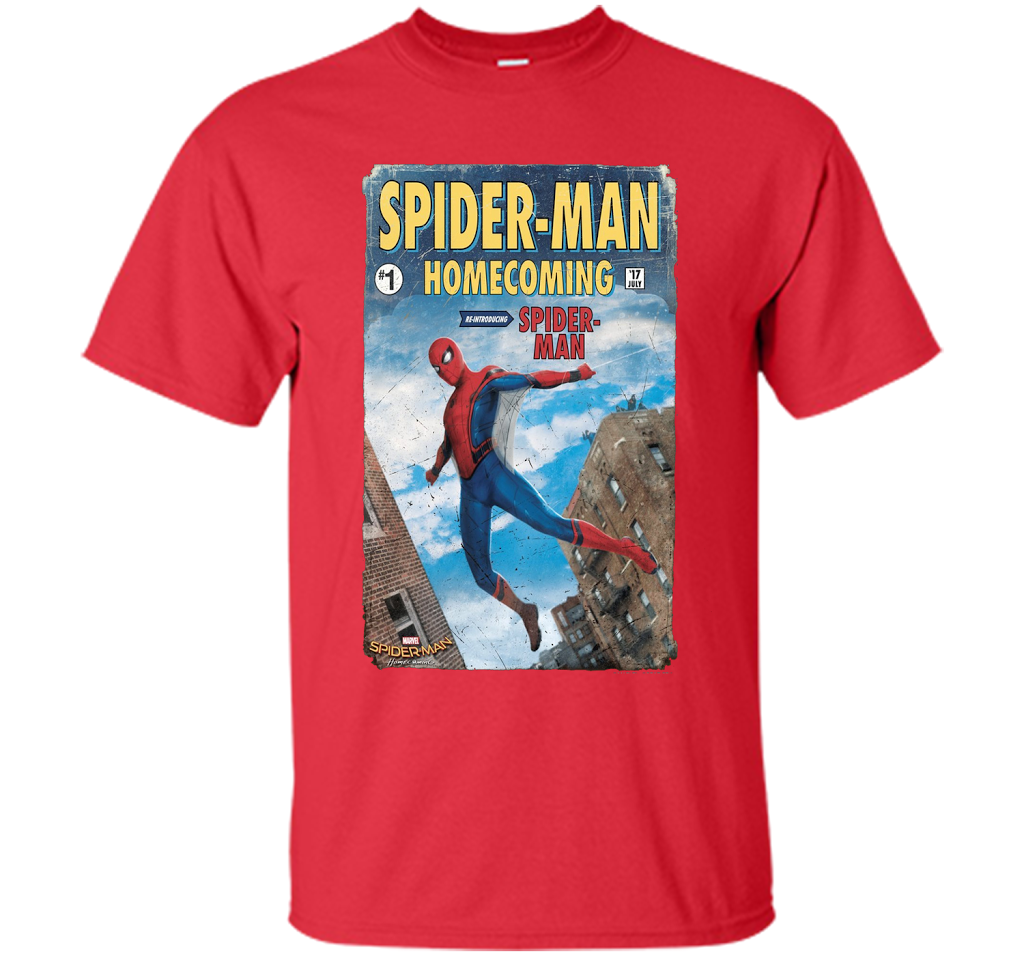 Marvel Spider-Man Homecoming Revamp #1 Issue Graphic T-Shirt t-shirt Red