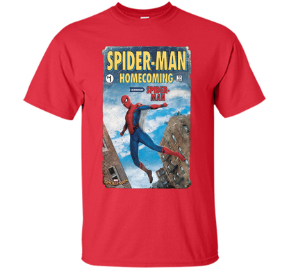 Marvel Spider-Man Homecoming Revamp #1 Issue Graphic T-Shirt t-shirt Red