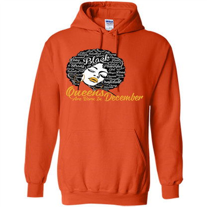 Queen Are Born In December T-shirt Orange