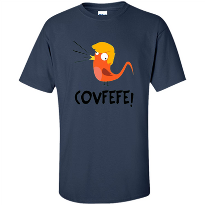 Covfefe Bird T-shirt Funny Political T-shirt Navy