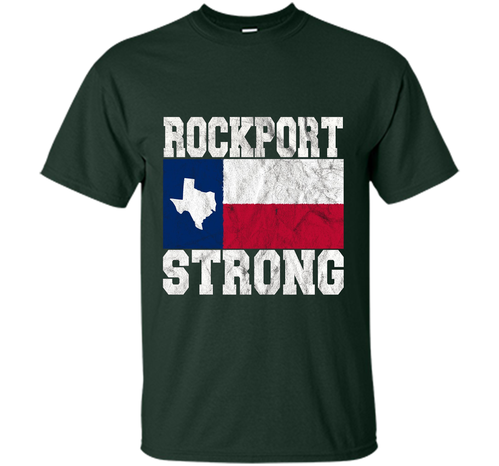 Rockport Strong, Rockport Pride, Rockport Texas T-shirt Forest Green
