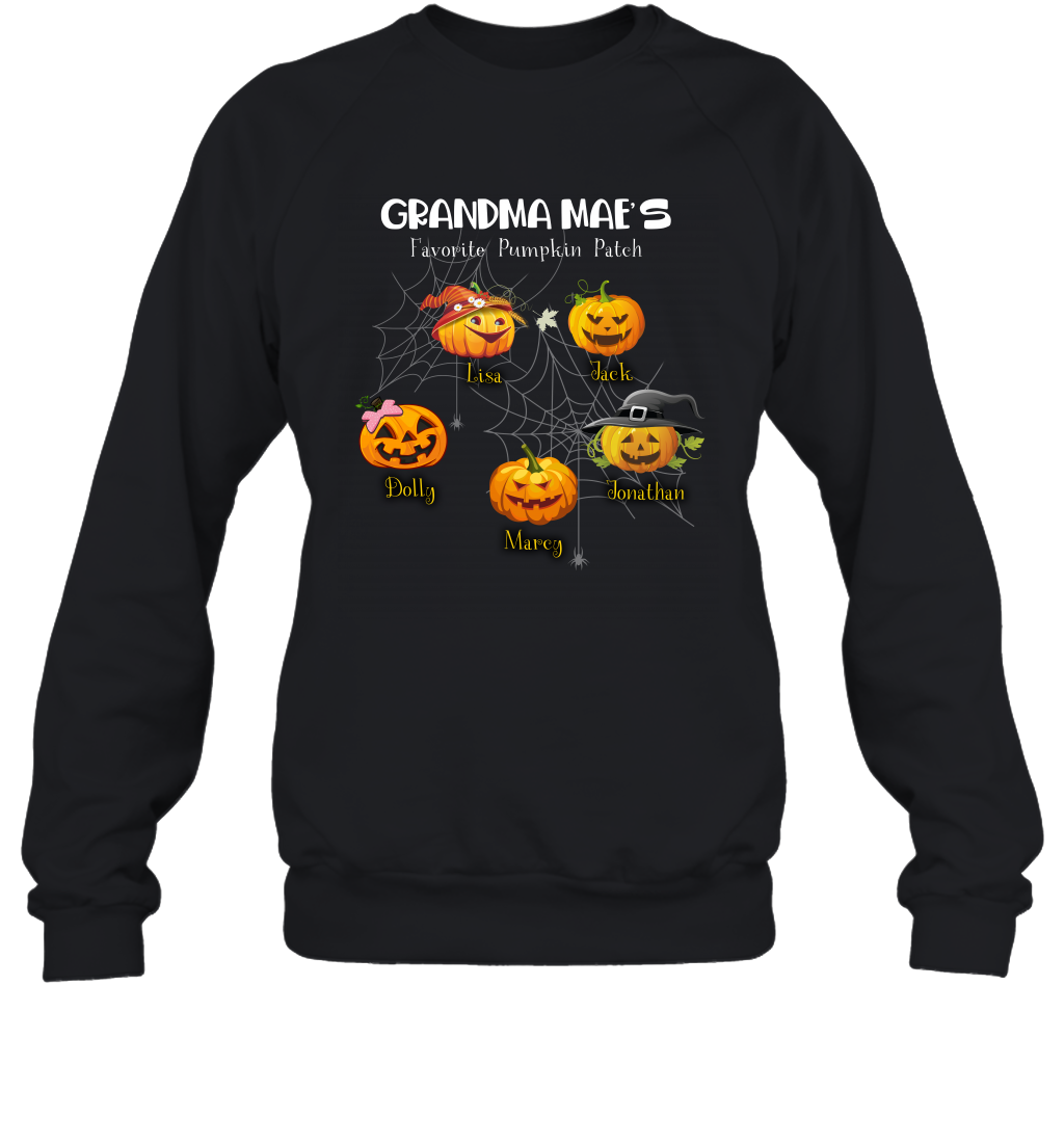 Grandma mae's favorite pumpkin patch Halloween Custom Sweatshirt