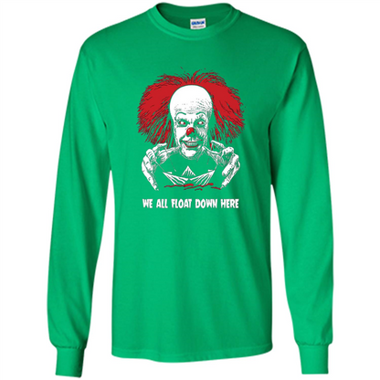 Red Balloon We All Float Down Here T-shirt Horror Halloween T-shirt Irish Green