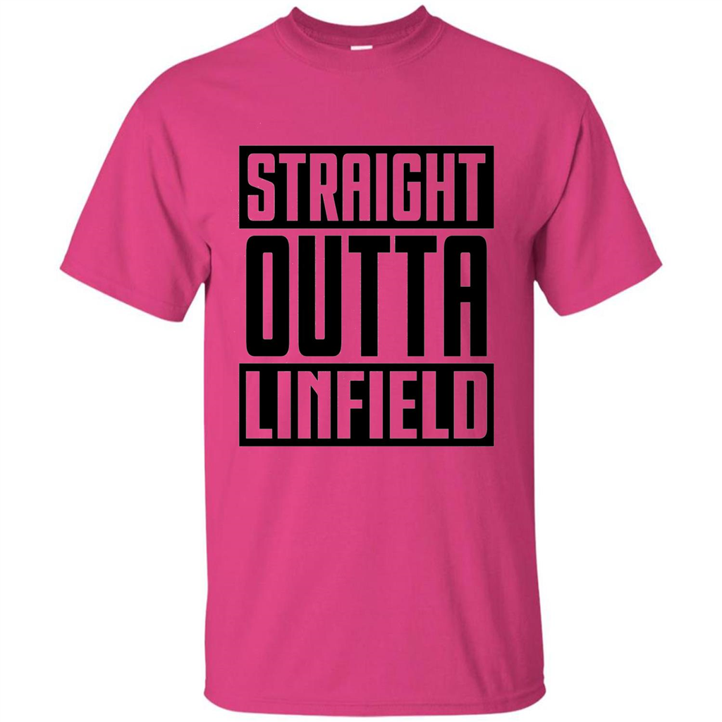 Straight Outta Linfield T-shirt Heliconia