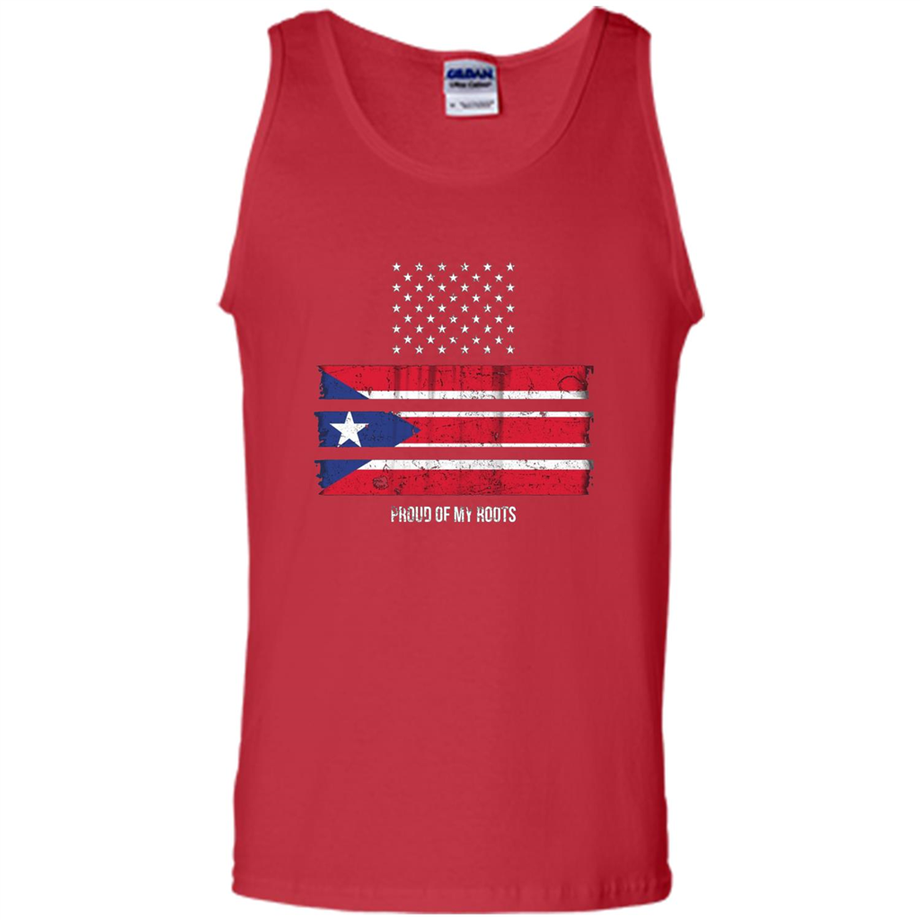 Puerto Rico USA Flag Pride T-Shirt Red