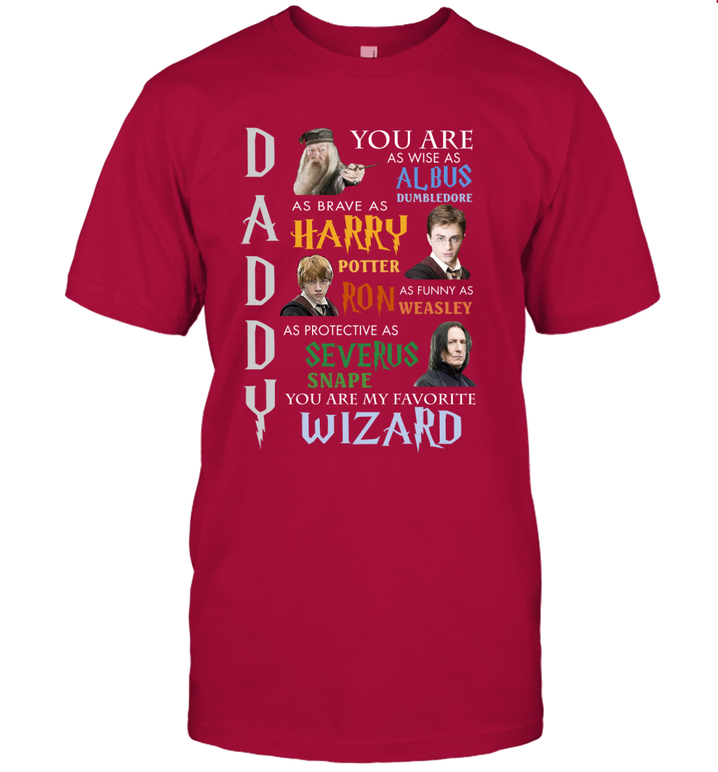 Daddy - You Are My Favorite Wizard Harry Potter T-Shirt T-Shirt Cardinal