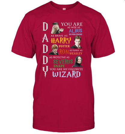 Daddy - You Are My Favorite Wizard Harry Potter T-Shirt T-Shirt Cardinal