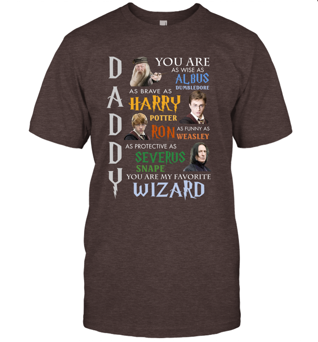 Daddy - You Are My Favorite Wizard Harry Potter T-Shirt T-Shirt Dark Chocolate