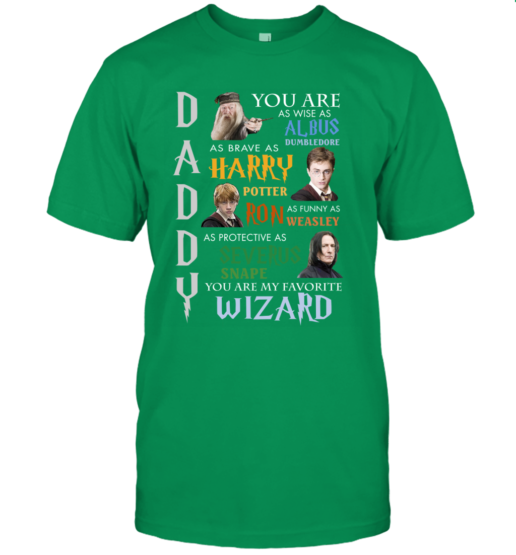 Daddy - You Are My Favorite Wizard Harry Potter T-Shirt T-Shirt Irish Green