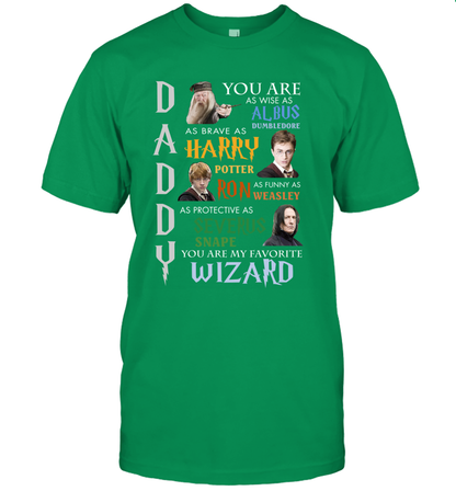Daddy - You Are My Favorite Wizard Harry Potter T-Shirt T-Shirt Irish Green
