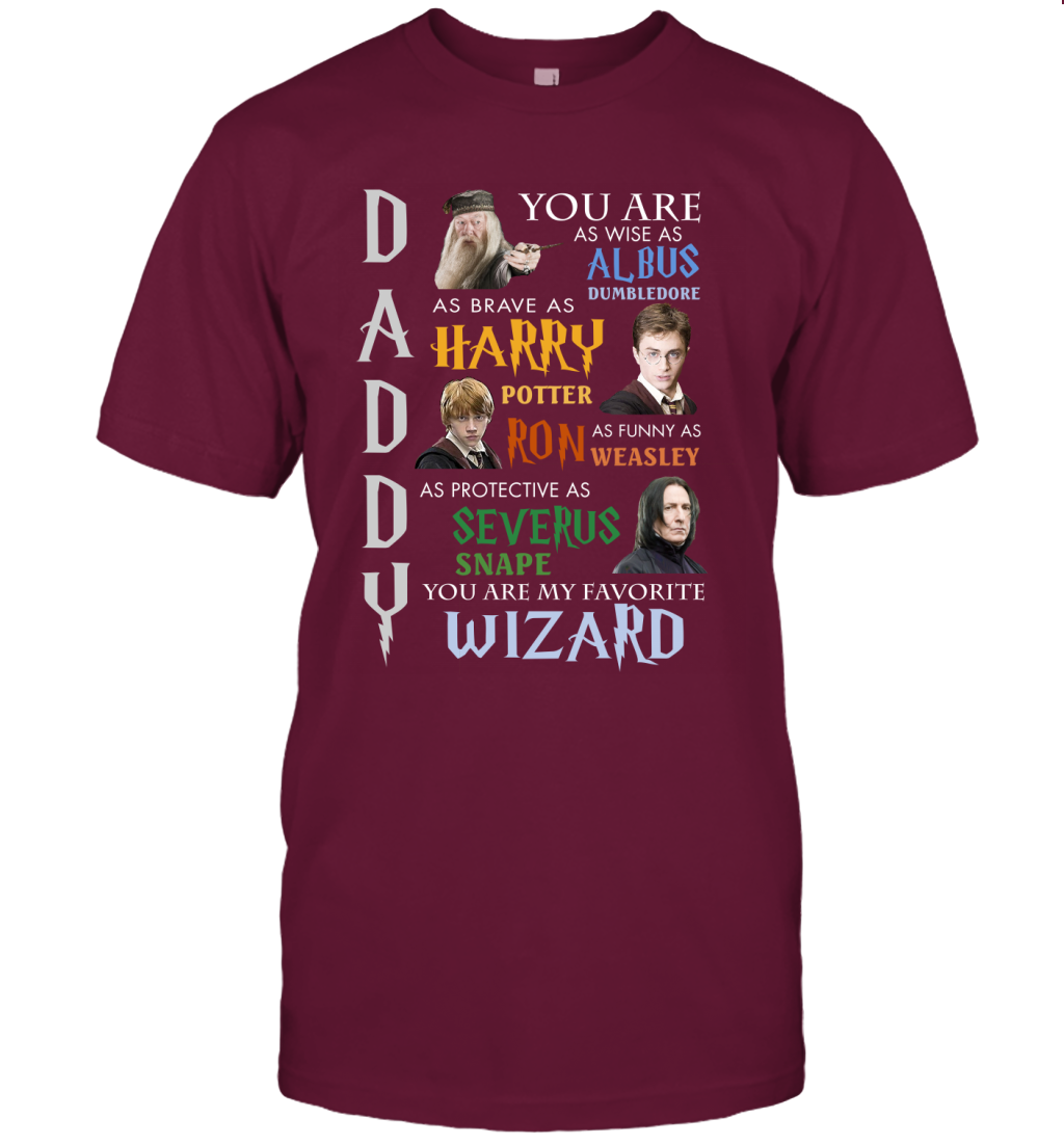 Daddy - You Are My Favorite Wizard Harry Potter T-Shirt T-Shirt Maroon