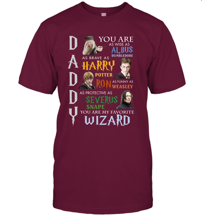 Daddy - You Are My Favorite Wizard Harry Potter T-Shirt T-Shirt Maroon