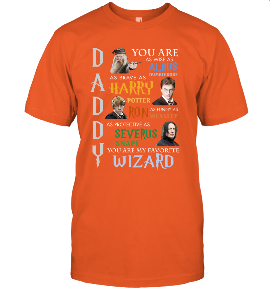 Daddy - You Are My Favorite Wizard Harry Potter T-Shirt T-Shirt Orange