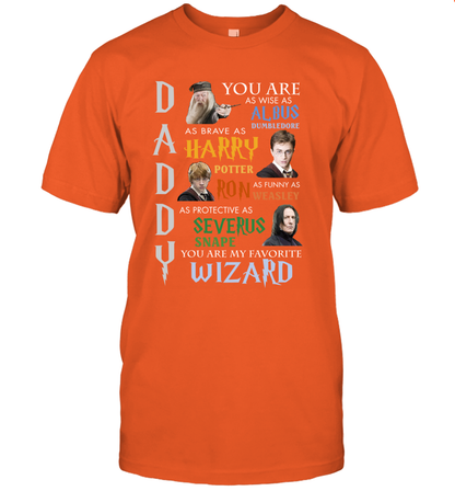 Daddy - You Are My Favorite Wizard Harry Potter T-Shirt T-Shirt Orange