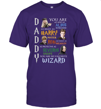 Daddy - You Are My Favorite Wizard Harry Potter T-Shirt T-Shirt Purple