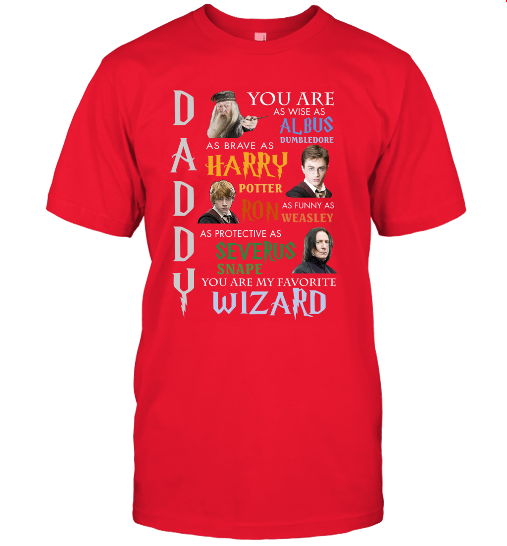 Daddy - You Are My Favorite Wizard Harry Potter T-Shirt T-Shirt Red