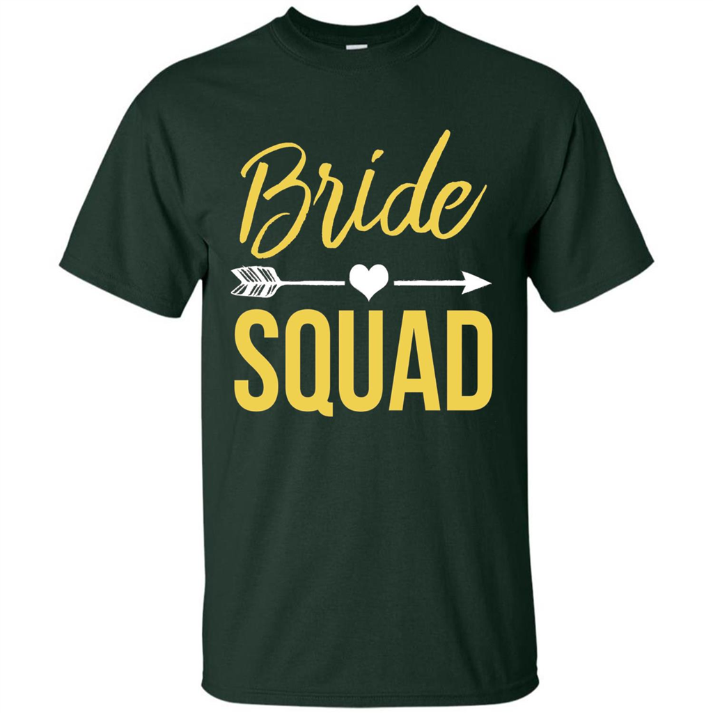 Bachelorette Party T-Shirts Bridesmaids Bride Squad T-Shirt Forest Green