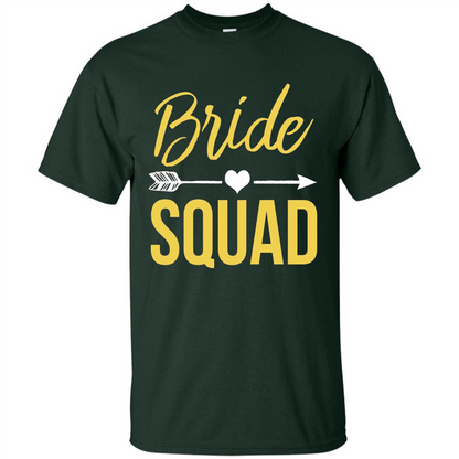 Bachelorette Party T-Shirts Bridesmaids Bride Squad T-Shirt Forest Green