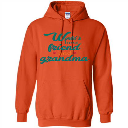 Grandma T-shirt World‰۪s Best Friend And Grandma Orange