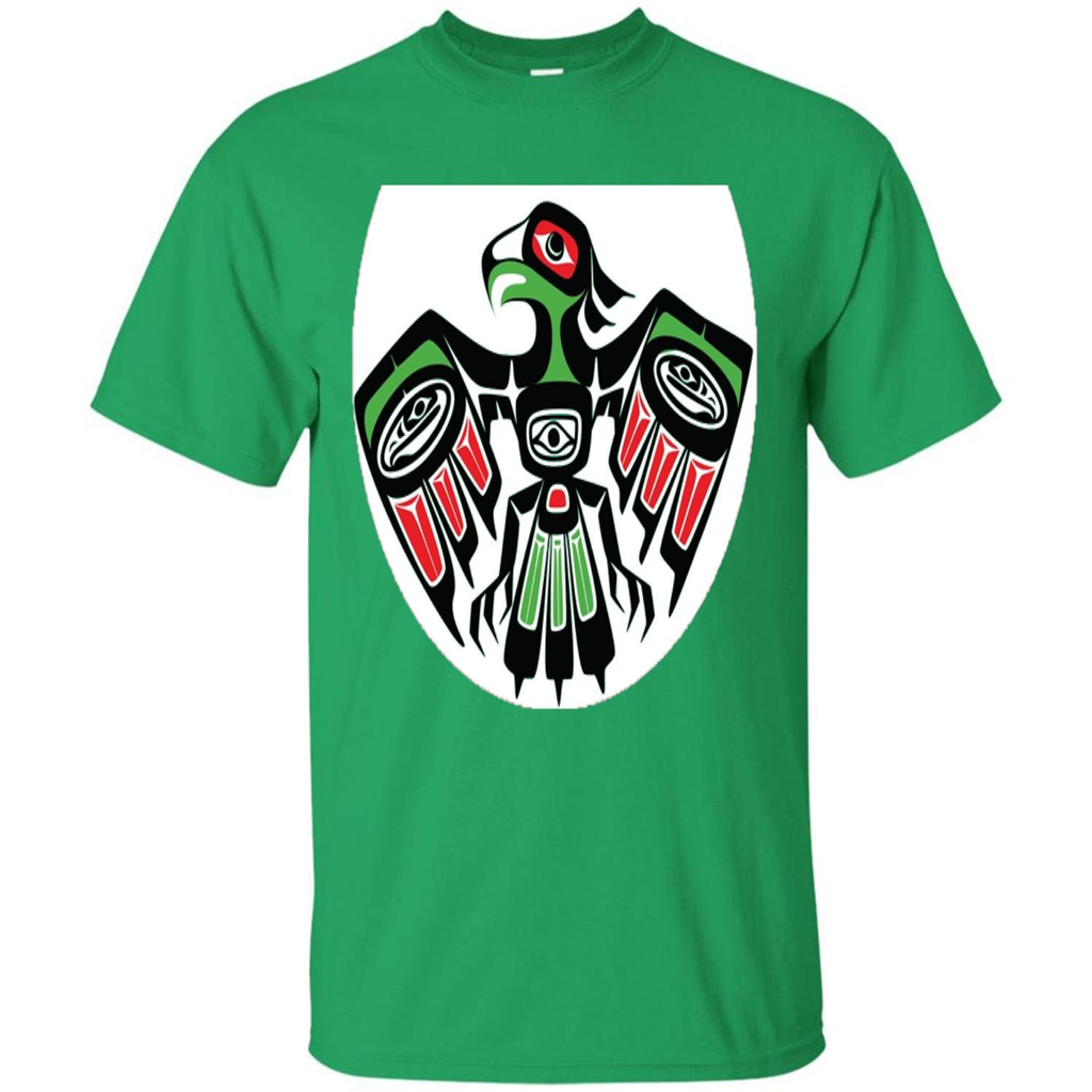 Native American Eagle T-shirt Irish Green