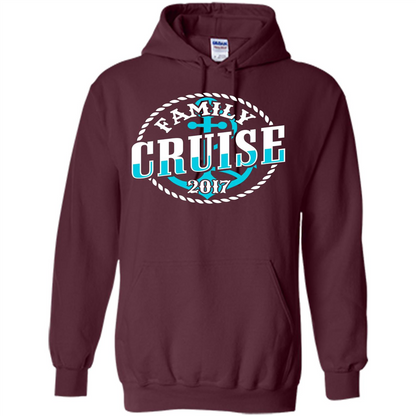 Family Cruise 2017 T-shirt Summer Vacation T-shirt Maroon